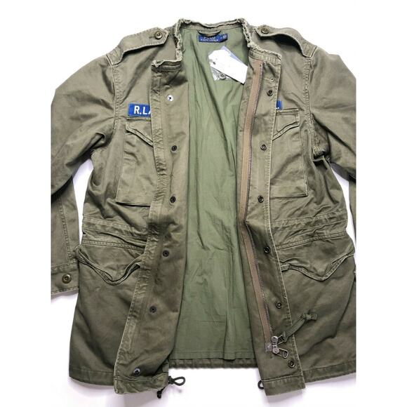 Polo Ralph Lauren Vintage Combat Military Jacket Women's Size M $398 NWT - Picture 5 of 10